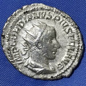 Authentic GORDIAN III 244AD Ancient Rome Silver Roman Coin PROVIDENTIA